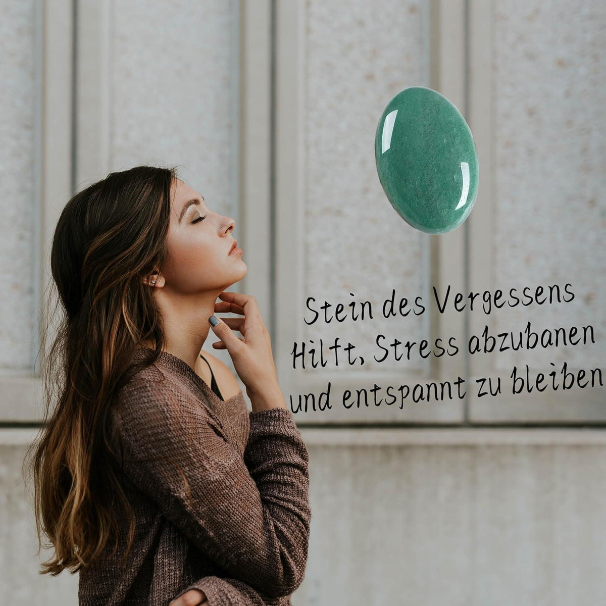 Grüner Aventurin Kristall Stein – Sorgenstein für Meditation & Entspannung