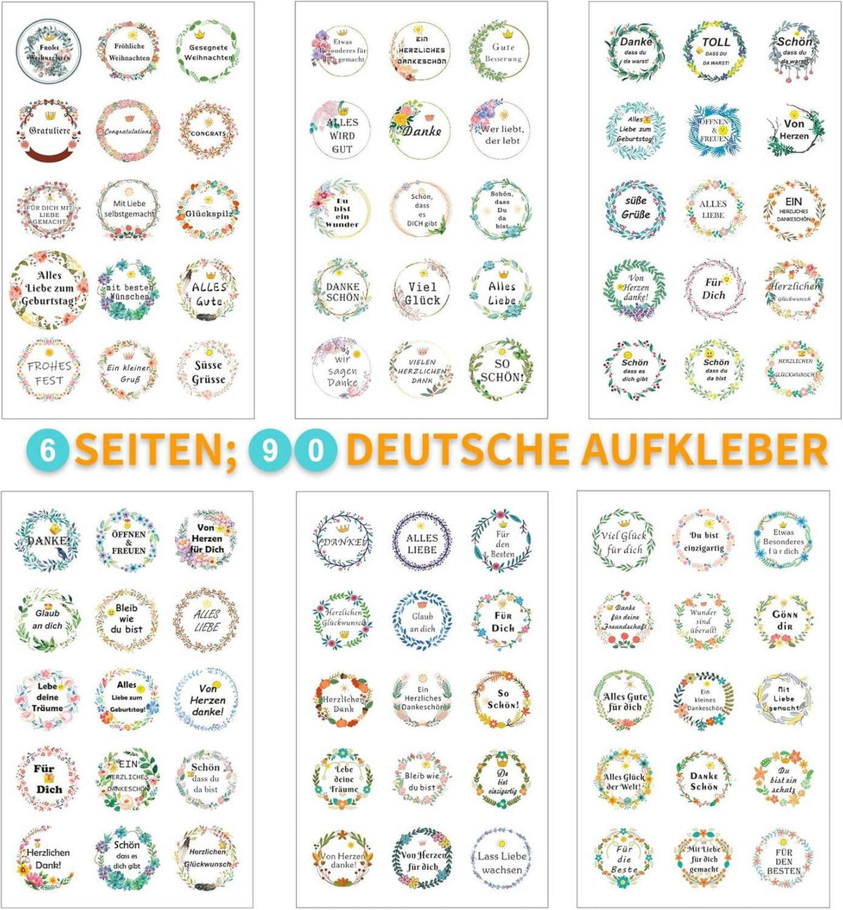Papiertüten Geschenktüten Candy Tüten Aufkleber Muster