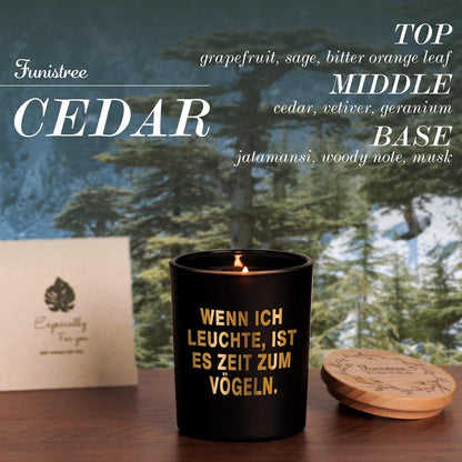 Weihnachtsgeschenk Duftkerze für Männer im Glas