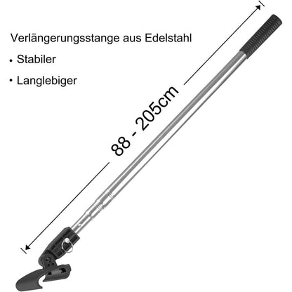 Flächenspachtel Set mit Teleskopstange – 3 Größen & Edelstahlklinge