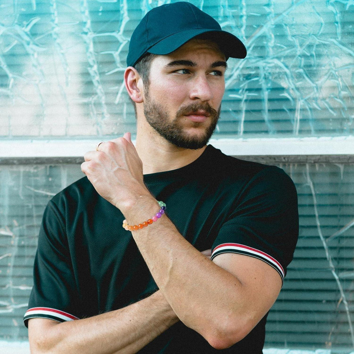 Kristall Armband Naturstein Chakra Schmucksteine Damen Herren 8mm Perlen Elastisch