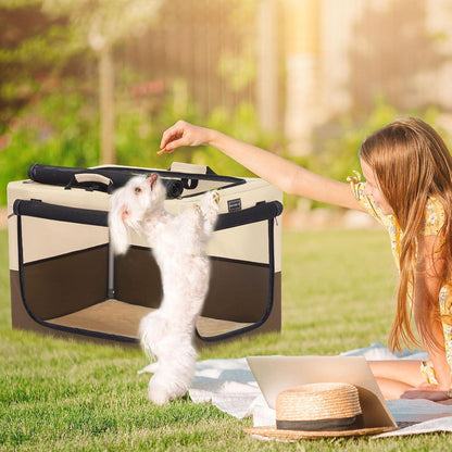 Faltbare Hundebox für Zuhause & Reisen – Komfortabler Kennel