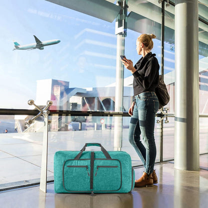 Reisetasche 115L mit Schuhfach, Minzgrün