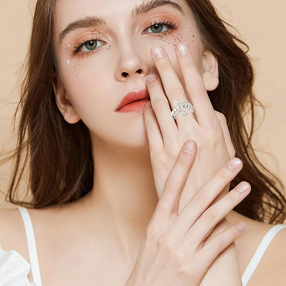 Verstellbarer Anti-Stress Ring Set | Angstabbau & Fidget Ringe für Damen