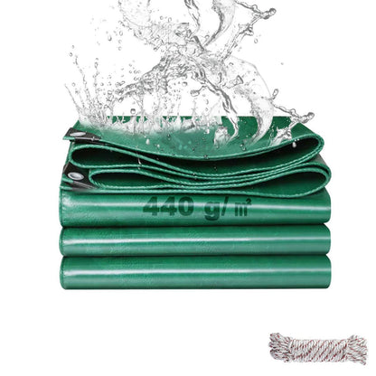 Wasserdichte Abdeckplane 3x4m – 440g/m² PVC Schutzplane Grün