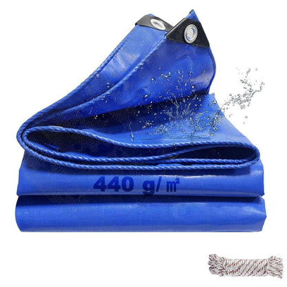 Wasserdichte Abdeckplane 3x4m – 440g/m² PVC Schutzplane Blau