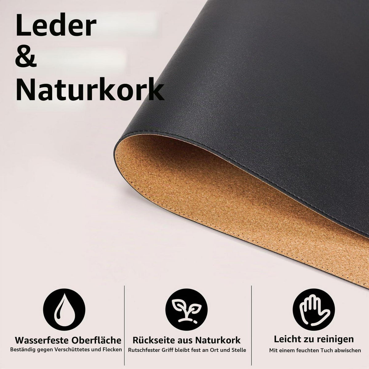 Kork Tischunterlage 80x43 cm – Rutschfest & Wasserdicht