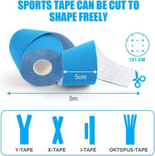 Kinesiologie Tape wasserfest 5cm x 5m Blau - Sport