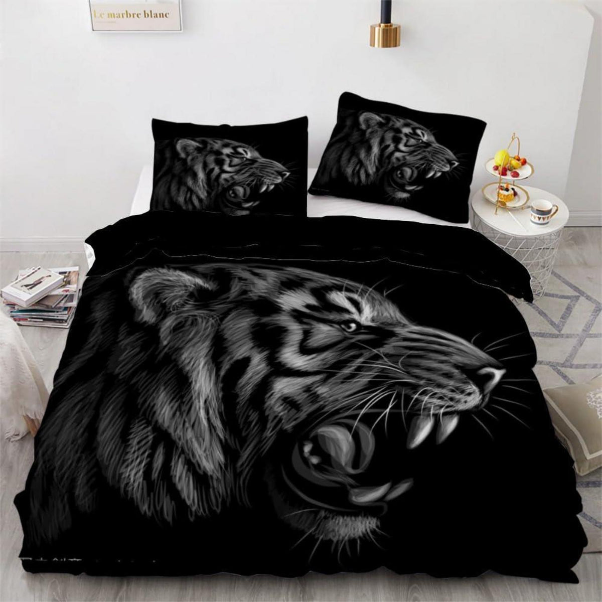 Tiger Kinderbettwäsche 135x200 cm 4-teilig Mikrofaser