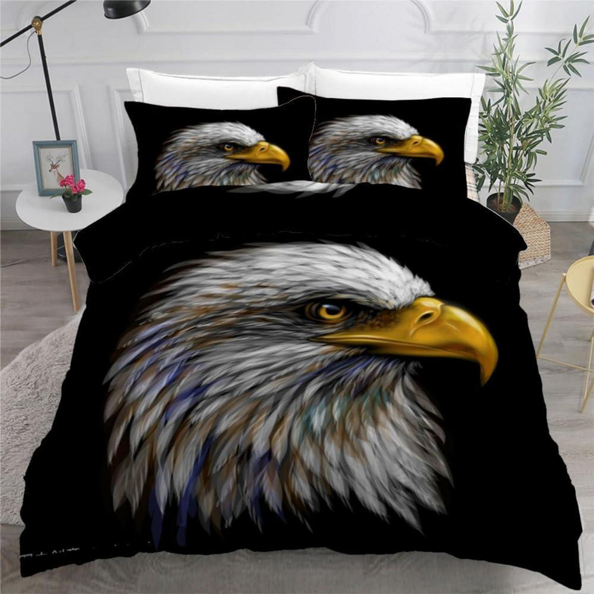 ROUSKI Kinderbettwäsche Adler 135x200 cm 4tlg. Mikrofaser