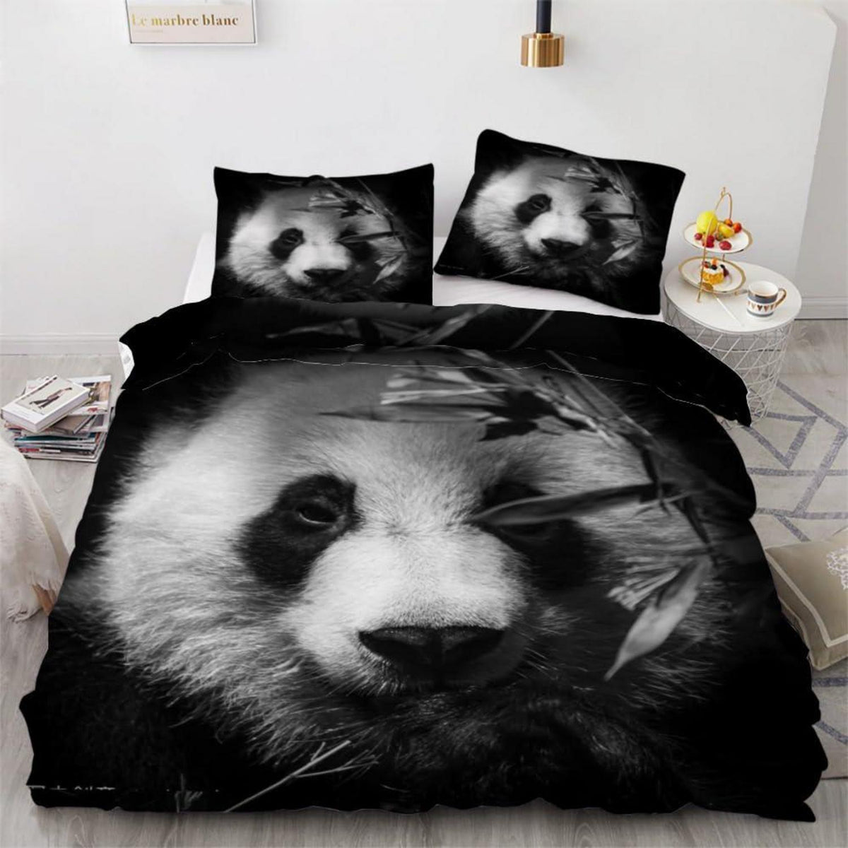 Panda Kinderbettwäsche 135x200 cm 4-teilig Mikrofaser
