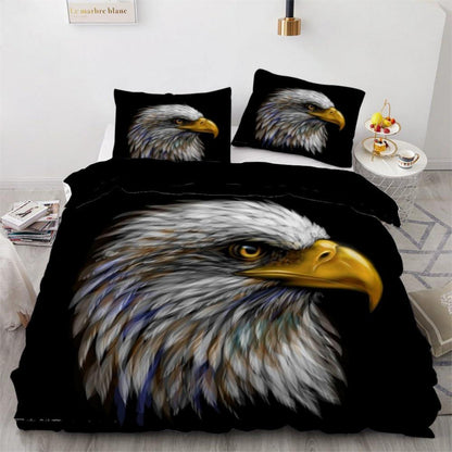 3teilige Adler Bettwäsche 220x240 cm - Mikrofaser Bettbezug Set