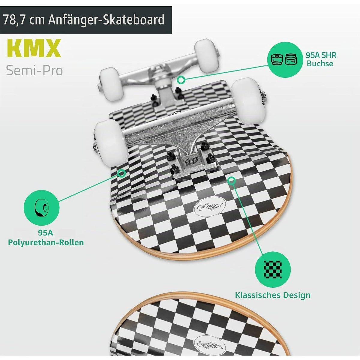 Komplett Skateboard Anfänger Set mit Tool – 31" Classic