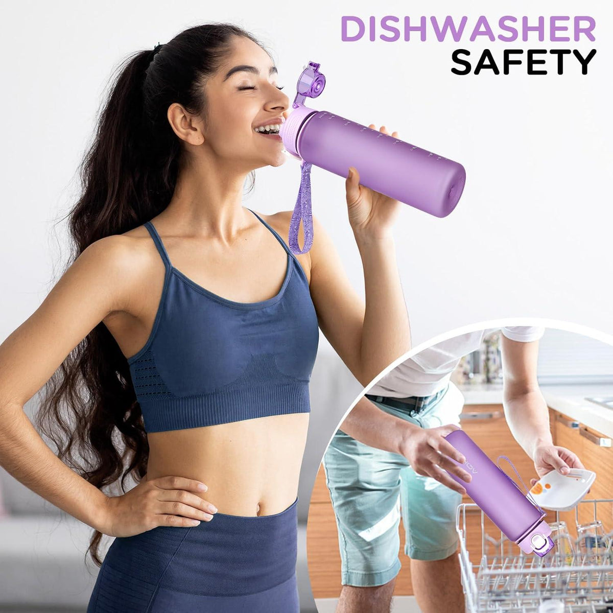 Trinkflasche 600ml BPA frei Sport Kohlensäure geeignet Auslaufsicher