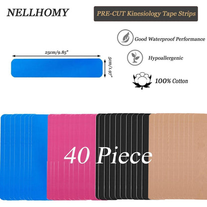 Kinesiologie Tape 40er Set | Sporttape für Muskeln & Gelenke