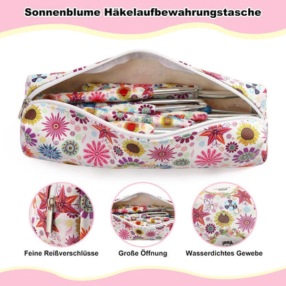 Häkelnadel Set 14 Größen – Ergonomisch & Lila Häkelset für Anfänger