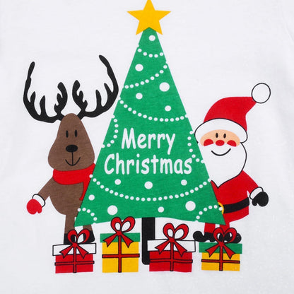 Weihnachts Schlafanzug Kinder Baumwolle Pyjama Set 2-12 Jahre