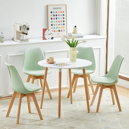 Esszimmerstuhl Set 6er – Skandinavisch, Eiscreme Grün
