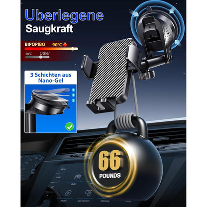 Auto Handyhalterung mit Saugnapf & 360° Drehung