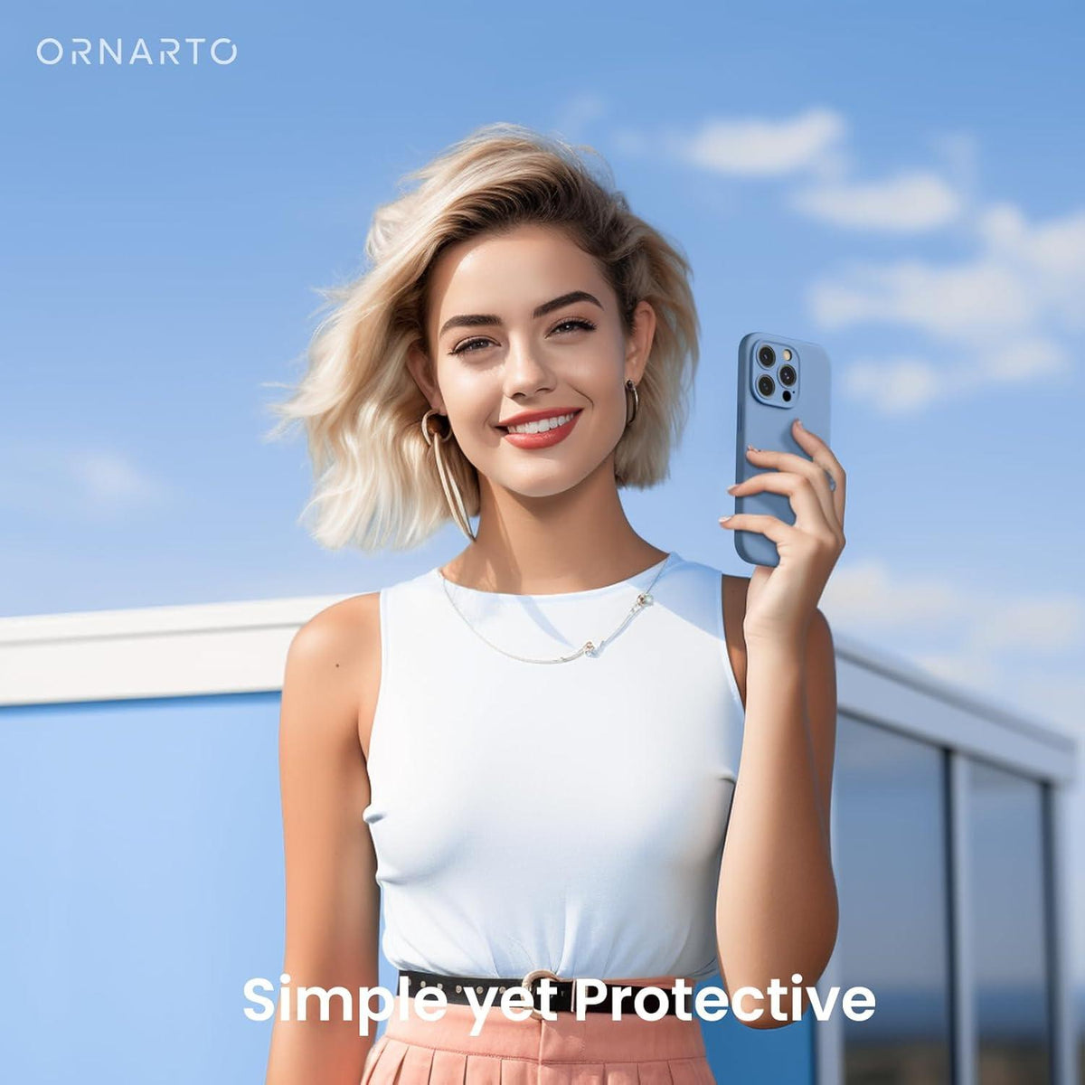 iPhone 15 Pro Hülle flüssiges Silikon Schutzfolien 6.1 Zoll Blau