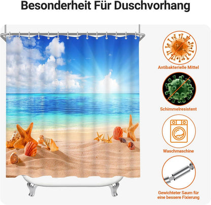 Duschvorhang 240x180cm Sea