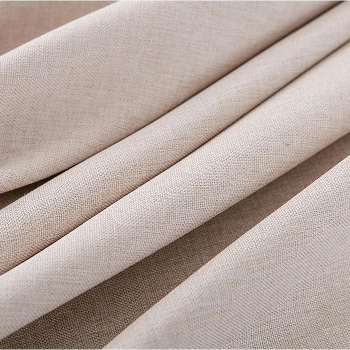 Runde Baumwoll-Leinen Tischdecke schmutzabweisend 260cm Khaki