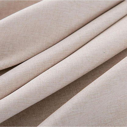Runde Baumwoll-Leinen Tischdecke schmutzabweisend 260cm Khaki