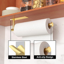 Küchenrollenhalter Gold Edelstahl Wandmontage 11,2 Zoll