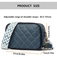 Damen Umhängetasche Blau Crossbody Modisch in Lederoptik