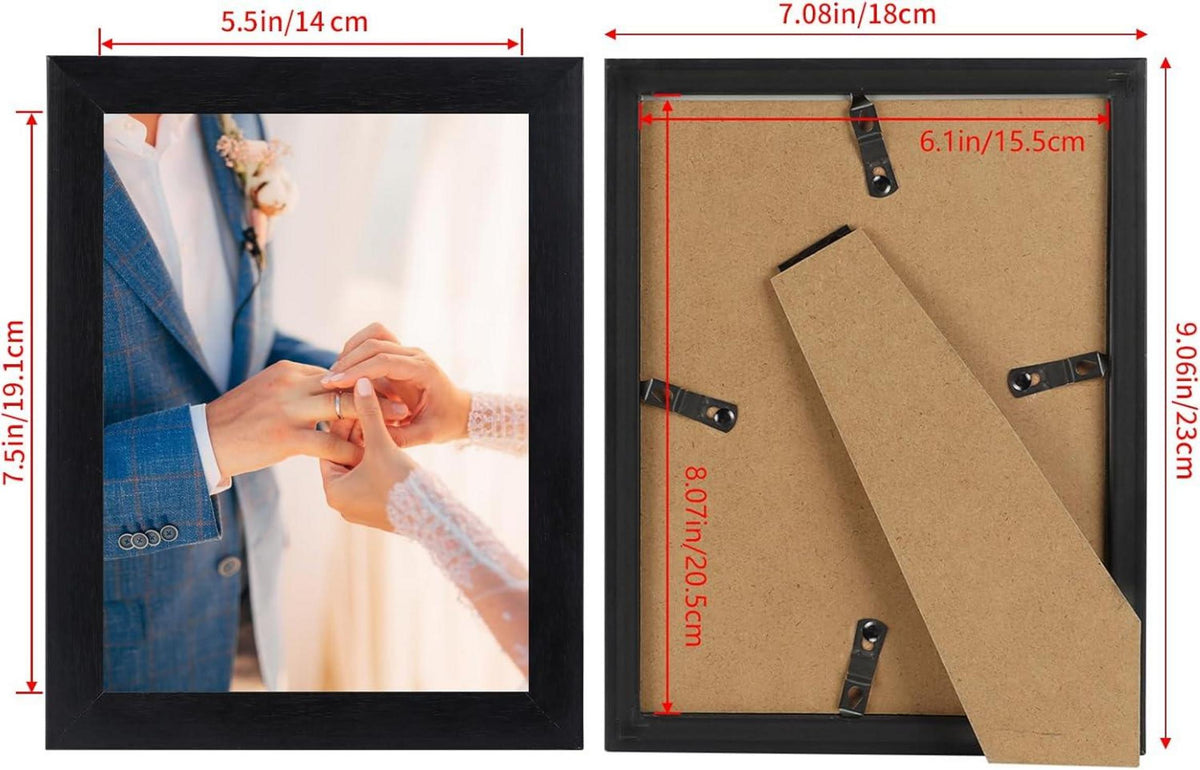 12er Schwarz Bilderrahmen Set 15x20 cm Fotorahmen für Fotos