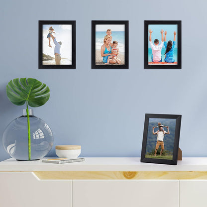 12er Set Bilderrahmen 15x20cm Schwarz – Fotorahmen Wand Tisch Wohnzimmer Büros