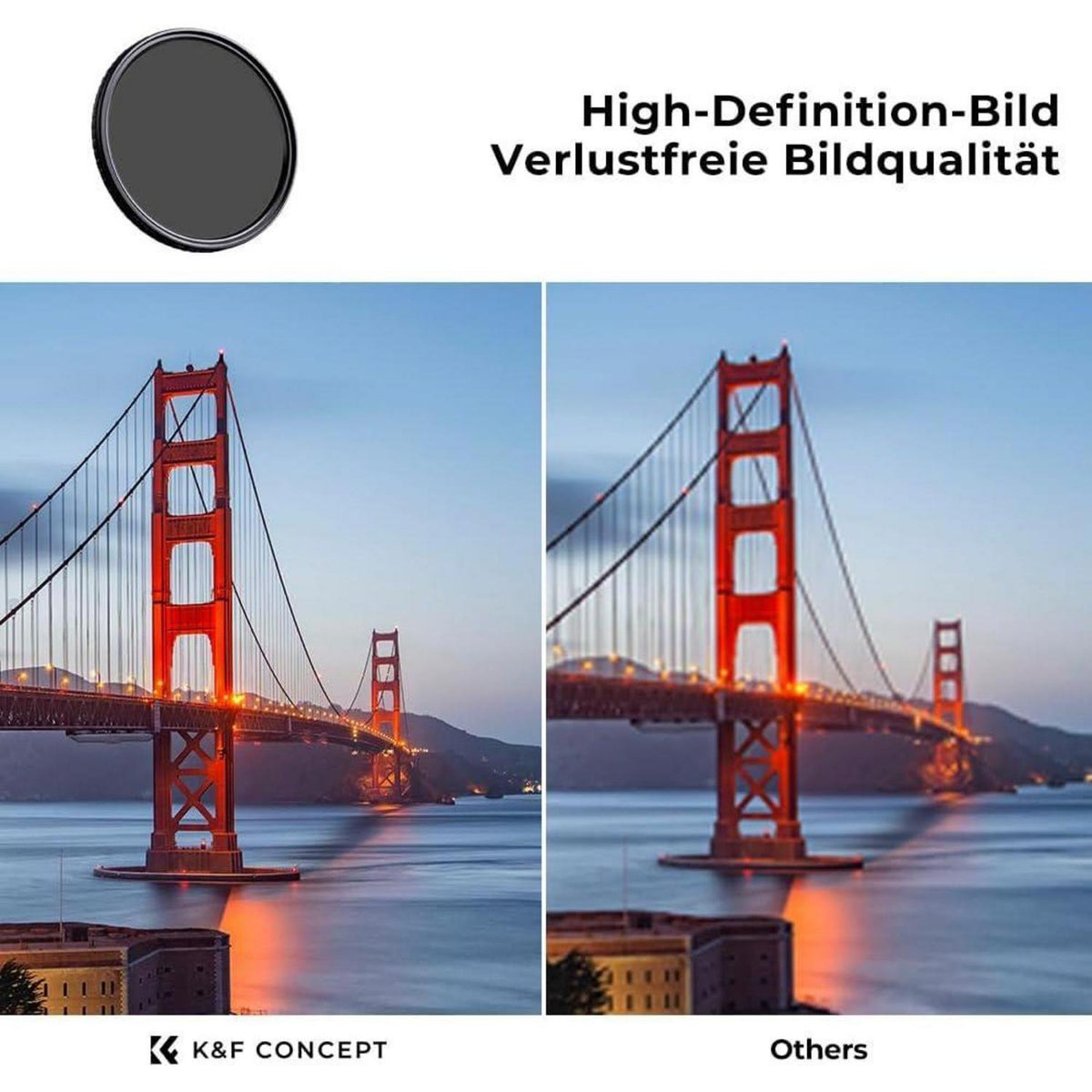 Variabler ND-Filter 105mm ND2-32 (1-5 Blendenstufen) für Fotografie