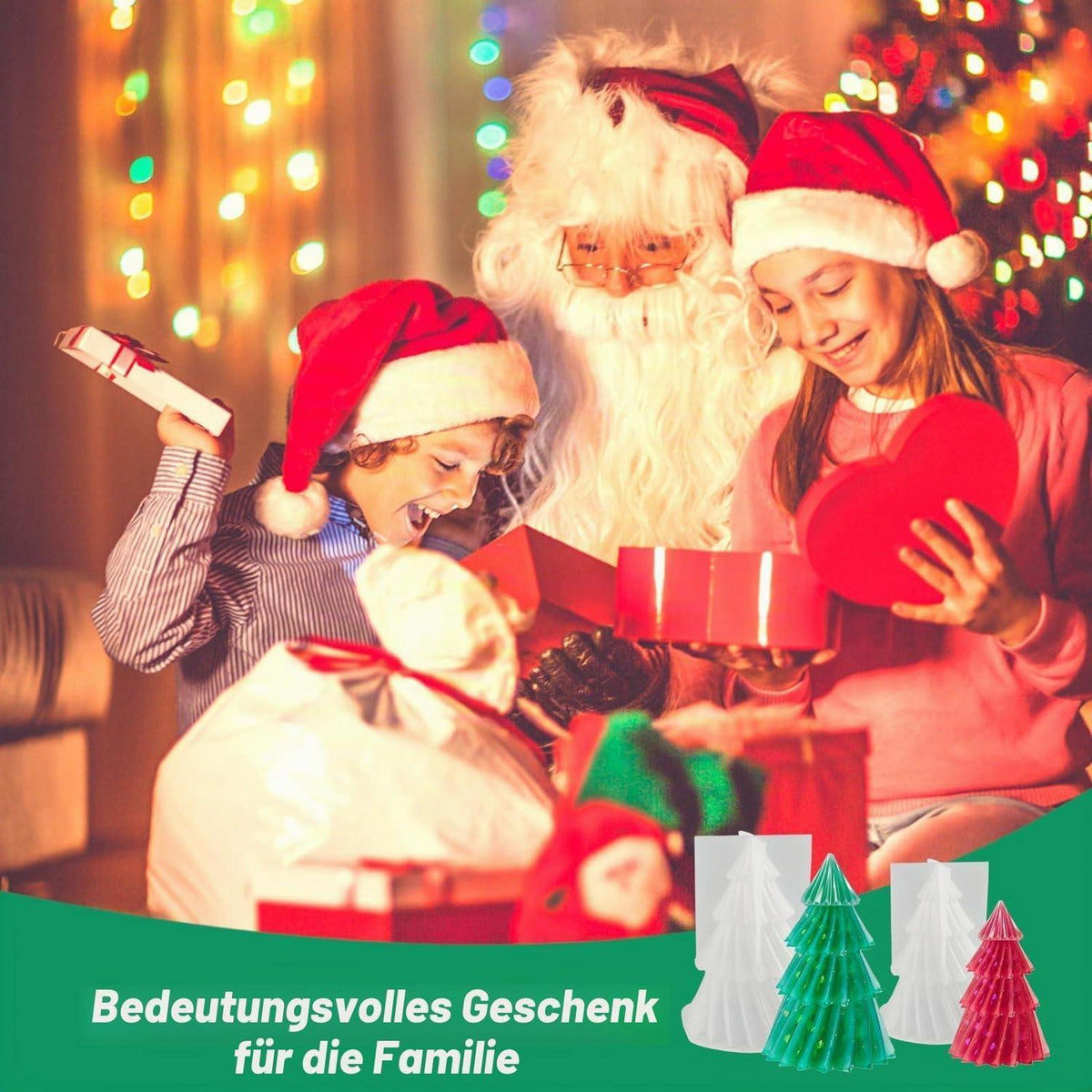 Silikonform Weihnachten: Kerzen & Bastelformen Baum, Tannenbaum