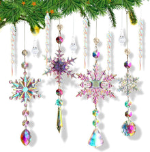 Acryl Schneeflocke Eiszapfen Anhänger Weihnachtsbaum Kristall Deko
