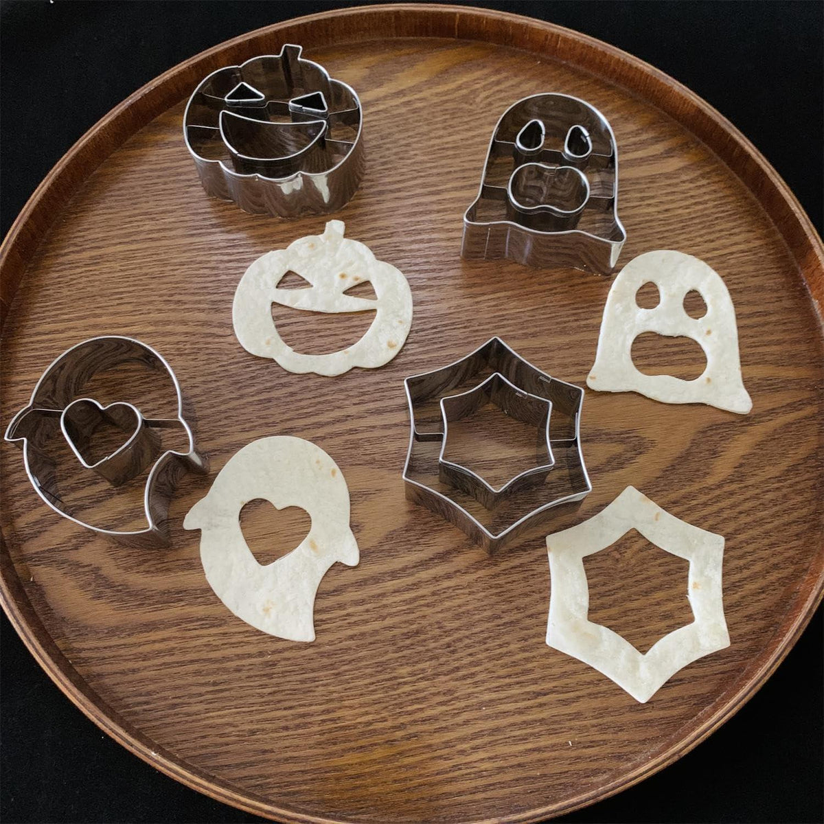 Halloween Ausstecher Set 4-teilig - Kürbis, Geist, Spinnennetz