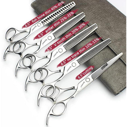 Professionelle Haarschneidemaschine Set mit Friseurschere (6,5-7,5 Zoll)