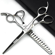 Professionelle Haarschneidemaschine Set mit Friseurschere (6,5-7,5 Zoll)