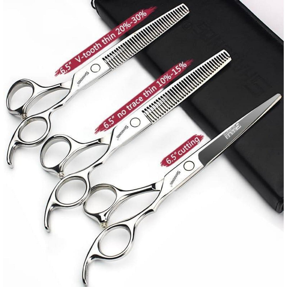 Professionelles Haarschneideset 6.5/7/7.5 Zoll mit Friseurschere