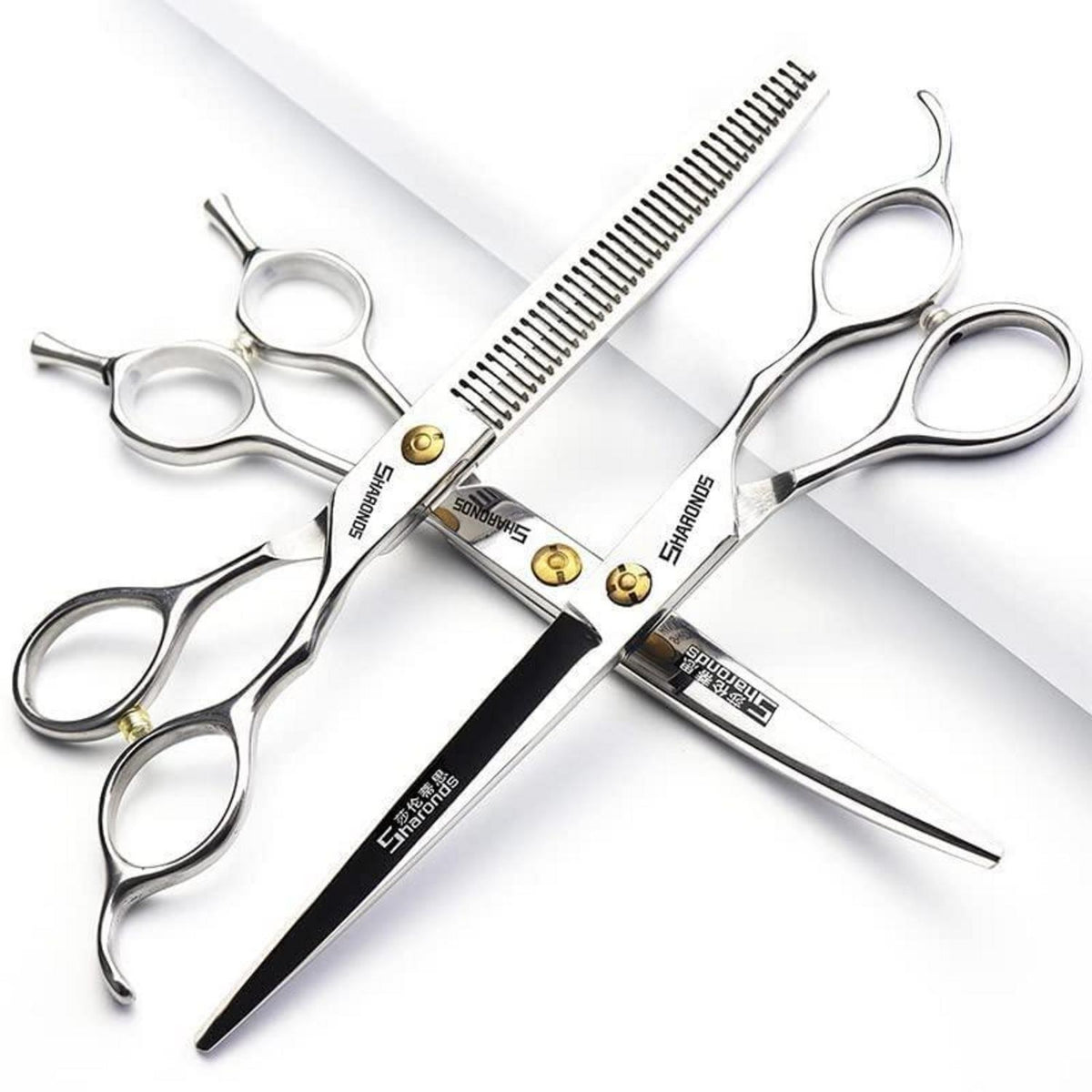 Professionelle Haarschneidemaschine Set mit Friseurschere (7 Zoll)