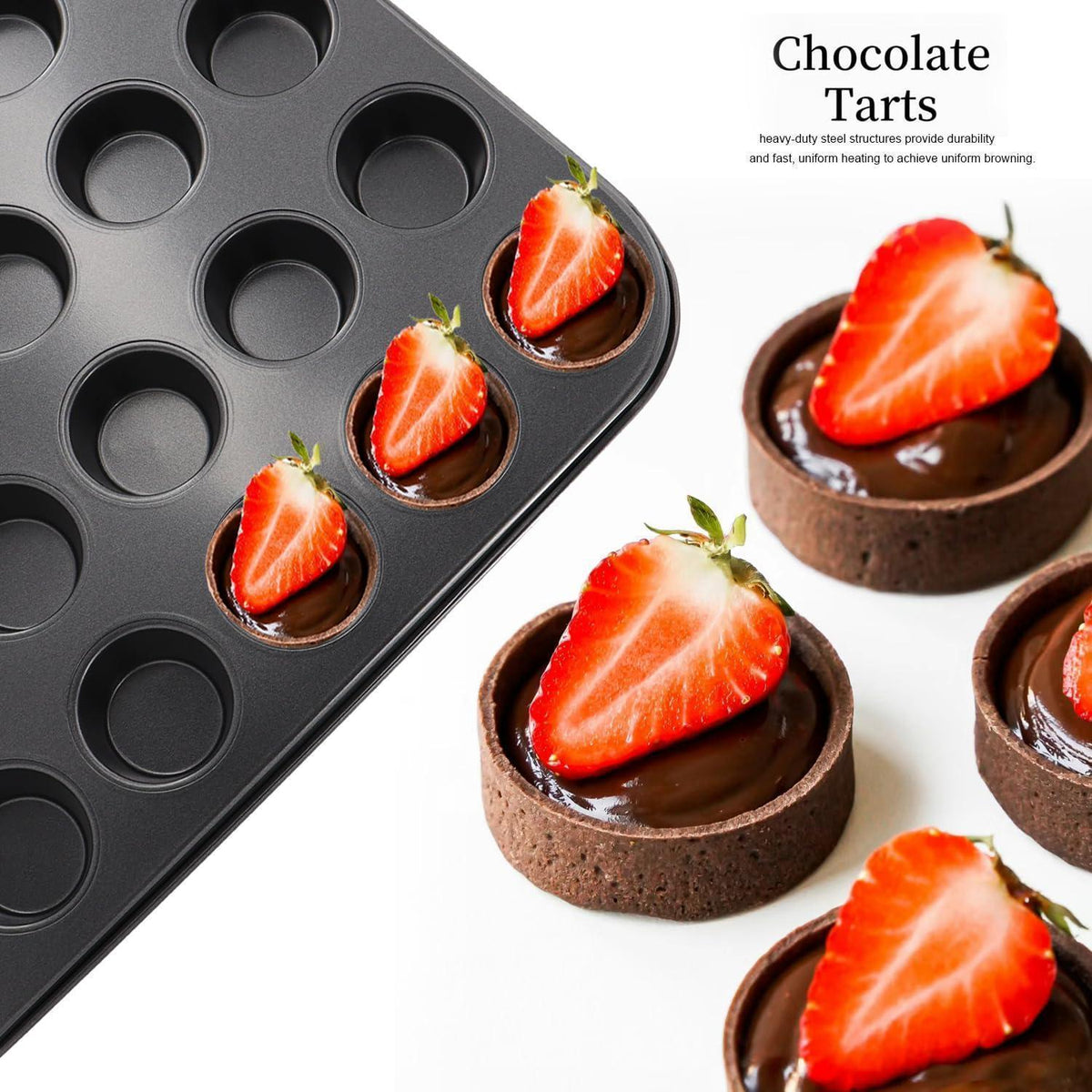 Muffin-Backform Set | 2 Antihaft-Formen (24 Tassen)