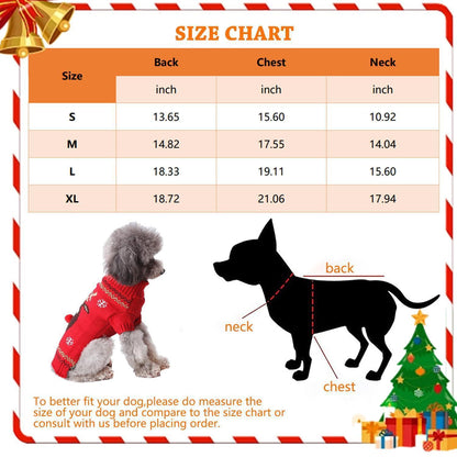 Hundepullover Weihnachten Rotnasenkitz M | Warmer Strickpullover