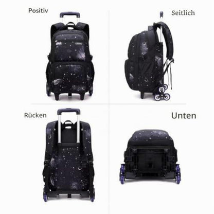 Schulrucksack Jungen Trolley Set mit Lunch Tasche & Federmäppchen Dunkelblau