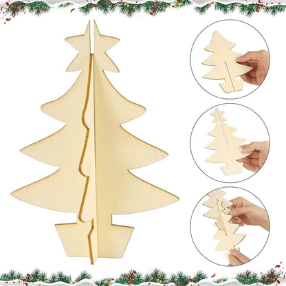 Weihnachtsbaum Bastelset Holz Deko DIY Weihnachtsbaumschmuck