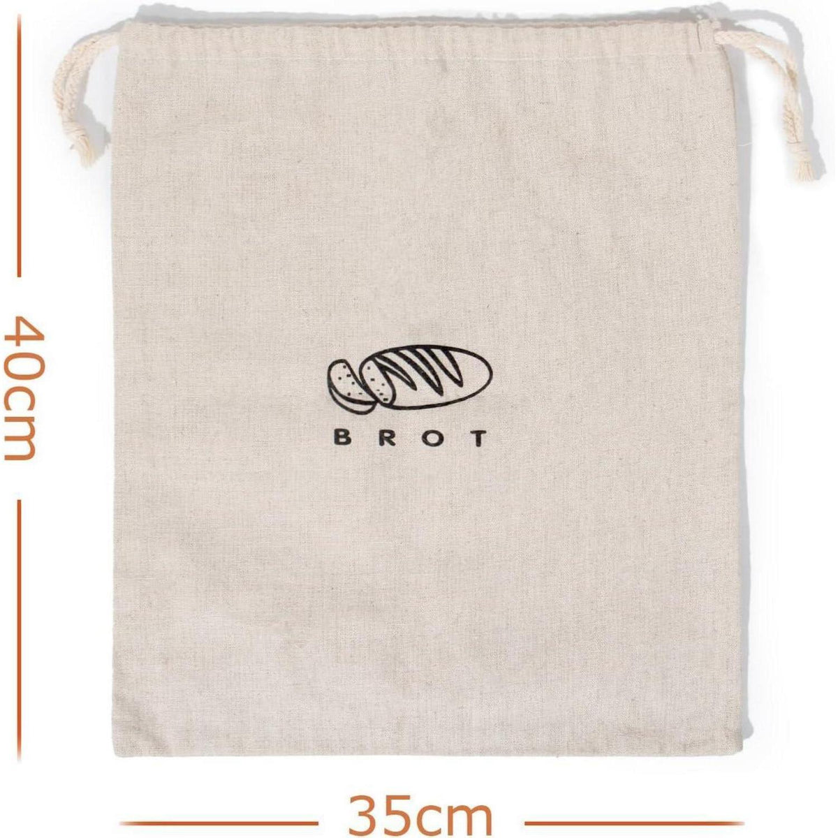 Leinen Brotbeutel 3er Set – Frischhaltender Brotkasten