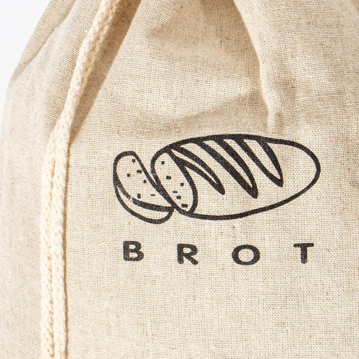 Leinen Brotbeutel 3er Set – Frischhaltender Brotkasten