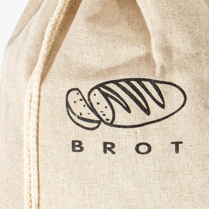 Leinen Brotbeutel 3er Set – Frischhaltender Brotkasten