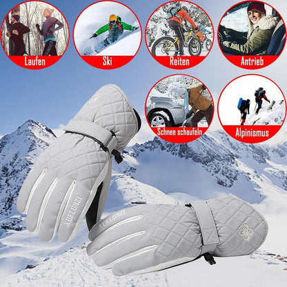 Lila Violett Damen Skihandschuhe Touchscreen Wasserdicht