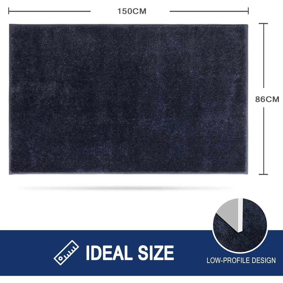 Schmutzfangmatte 86x150 cm – Rutschfest & Wasserabsorbierend