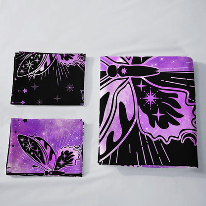 Bettwäsche-Set Schmetterlinge bunt 200x200 cm