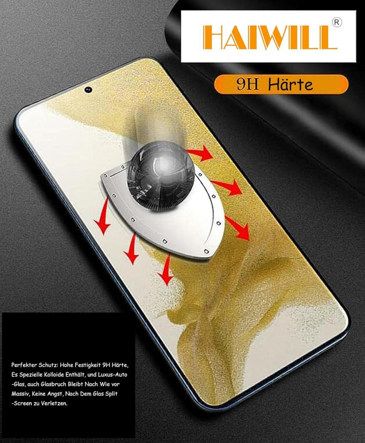 HAIWILL 3 Stück Samsung Galaxy A32 5G Schutzfolie 9H Mattes Gehärtetes Glas